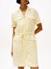 Kadın Textured Linen Elbise