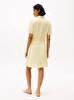 Kadın Textured Linen Elbise