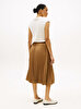 Kadın Fluid Pleated Pull Etek