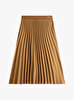 Kadın Fluid Pleated Pull Etek