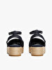 Kadın Knit Mesh Espadril Topuklu Sandalet