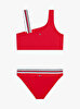 Kız Çocuk Tek Omuz Bikini Takım