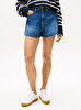 Kadın Denim Mini Flare Şort