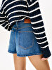Kadın Denim Mini Flare Şort