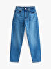 Kadın Mom Tapered Jean Pantolon