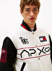 Erkek APXGP Satin Boxy Varsity Bomber Ceket