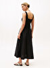 Kadın 5X2 Rib Midi Mix Fit&Flare Elbise