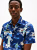 Erkek Linen Vacation Print Gömlek