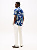 Erkek Linen Vacation Print Gömlek
