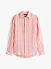 Erkek Linen Bengal Stripe Gömlek