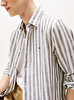Erkek Linen Bengal Stripe Gömlek
