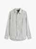 Erkek Linen Bengal Stripe Gömlek