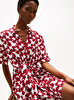 Kadın Textured S/S Knot Gömlek Elbise