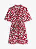 Kadın Textured S/S Knot Gömlek Elbise