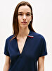 Kadın Lyocell Tipping Polo Elbise