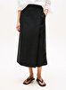 Kadın Essential Linen Knee Wrap Etek