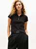 Kadın Gold Button Slim Polo T-shirt