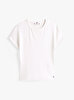 Kadın 5X2 Rib Slim C-neck T-shirt