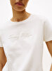 Kadın Lurex Script Regular C-Neck T-shirt
