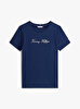 Kadın Lurex Script Regular C-Neck T-shirt