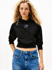Kadın TJW Relax Crop Heart Hoodie