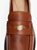 Kadın Crest Squarish Toe Loafer