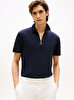 Erkek Interlock Zip Regular Polo T-shirt