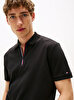 Erkek Interlock Zip Regular Polo T-shirt