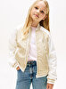 Kız Çocuk Butterfly Graphic Bomber Ceket