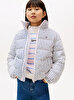 Kız Çocuk Mix Stripe Puffer Ceket