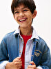 Erkek Çocuk Emb Shacket Mid Blue Overshirt Ceket