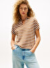 Kadın Lyocell Tipping Open Polo T-shirt
