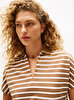 Kadın Lyocell Tipping Open Polo T-shirt