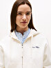 Kadın Script Regular Pique Zip Sweatshirt