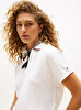 Kadın Lyocell Tipping Open Polo T-shirt