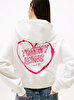 Kadın TJW Relax Crop Heart Hoodie