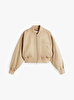 Kadın Nylon Regular Cropped Bomber Ceket