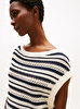 Kadın Crochet Open Neck Kazak