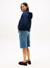 Kadın Script Regular Pique Zip Sweatshirt