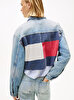 Kadın Cropped Trucker Denim Ceket