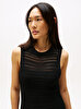Kadın Crochet C-neck Midi Elbise