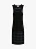Kadın Crochet C-neck Midi Elbise