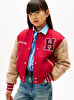 Kız Çocuk Letterman Varsity Bomber Ceket