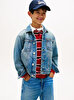 Erkek Çocuk Trucker Flag Denim Ceket