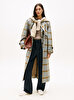 Kadın Light Wool Check Trençkot