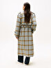 Kadın Light Wool Check Trençkot