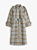 Kadın Light Wool Check Trençkot