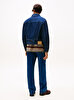 Erkek Pleated Trucker Denim Ceket