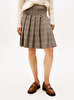 Kadın Core Check Pleated Etek