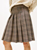 Kadın Core Check Pleated Etek